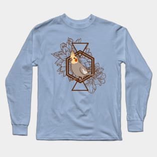 Floral Cockatiel Long Sleeve T-Shirt